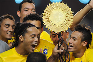 Ronaldinho e Neymar na Seleção